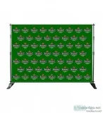 Shop Step and Repeat Banner with Adjustable Telescopic Poles