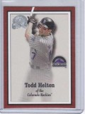Todd Helton 2000 Fleer Greats of the Game Magazine Card 18