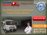 Rapid Response Ambulance Service in Janakpuri by Jansewa Ambulan