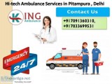 Hi-tech Road Ambulance Services in Pitampura by King Ambulance