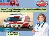 Budget Friendly Ambulance Service in Vasant Vihar Delhi by Janse