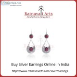 Buy Silver Earrings Online In India | Ratnavali Arts