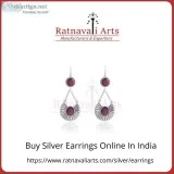 Buy Silver Earrings Online In India | Ratnavali Arts