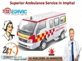 Finest Road Ambulance Services in Imphal by Medivic with Quality