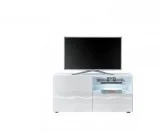 Travis Small White High Gloss TV Stand 122cm