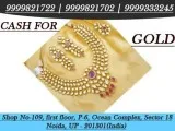 Gold neck piece for cash