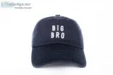 CUSTOM NAVY BIG BRO BASEBALL HAT