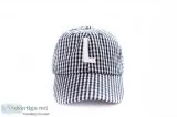 CUSTOM GINGHAM TIE-BACK BASEBALL HAT