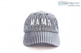 CUSTOM GINGHAM MAMA BASEBALL HAT