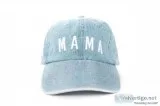 CUSTOM DENIM MAMA BASEBALL HAT