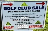Charlie s Golf Club Yard Sale