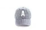 CUSTOM GINGHAM BASEBALL HAT
