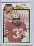 O J Simpson 1979 Topps 49 ers Running Back 170