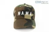 CUSTOM CAMO MAMA BASEBALL HAT