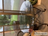 Glass top dining room table for sale