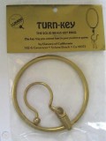 WANTED Llavero of CA Solid Brass Circle Key Ring