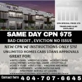 &diamsBad credit evection second chance apartment 75 CPN number