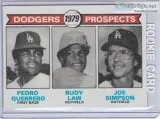 Pedro GuereroR LawJSimpson 1979 Topps RC 719