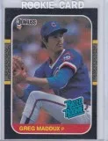 Greg Maddux 1987 Donruss Rated Rookie RC 36