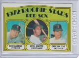 Carlton FiskCecil CooperMike Garman 1972 Topps RC 1972 Rookie St