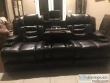 Exposition Brown Leather Sofa