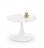 Stilo Round White High Gloss Bistro Style Side 60cm diameter
