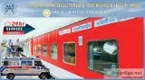 Hire safe and advanced Train Ambulance Service for Covid patient