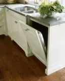 Factory direct shaker dishwasher panel by Woodstone cabinetry