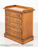 Buy Victorian Collectors Chest Drawers Blonde Oak Commmode 1860 