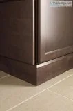 Matching style in shaker base molding  Woodstone Cabinetry