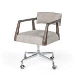 Buy Four Hands Tyler Desk Chair Ives White Grey  Office Chairs  