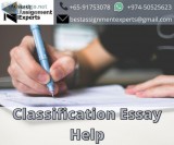 Classification Essay Help