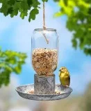 Hanging Mason Jar Bird Feeder