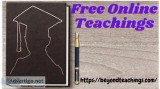 Best online free teachings 9905937761