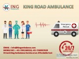 King Ambulance Service in Saguna More with Ventilator Setup