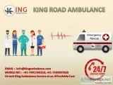 King Ambulance Service in Saguna More with Ventilator Setup