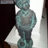 BOY STATUE WITH SOCCER BALL