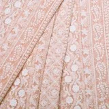 Blue Embroidered Fabric