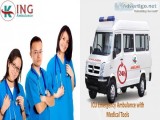 King Road Ambulance Service in Dhanbad with Doctor Team