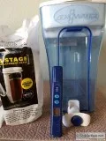 Zero Water decanter wfilter and tester