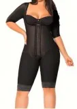 Amina Black Smart Fit Curves Post Op Faja With Sleeves 0310