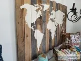 Rustic World Map