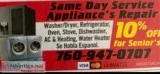 APPLIANCE REPAIR-AC and HEATING  ALL MAKES AND MODELS