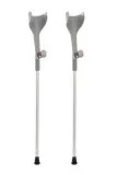 2pcs Adjustable Underarm Crutch Walking Sticks Support Legs with