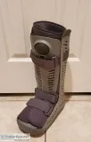 OSSUR Rebound Air Walker High Top BootAir Pump Rocker Shoe.  Siz
