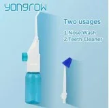 2pcs Portable Nasal Irrigators System Nose Cleaner with Jet Flos