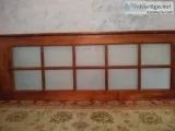 Door with Frosted Glass Panes