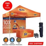 High-Resolution Fabric Portable TV Stand For Trade Shows