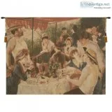 BOATERS EUROPEAN TAPESTRY WALL HANGING