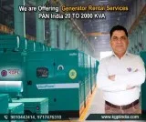 Genrator rental services PAN India